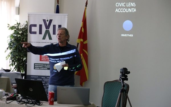 Зоран Иванов, на семинарот на ЦИВИЛ, Штип, 28 септември 2019. Фото: Б. Јордановска