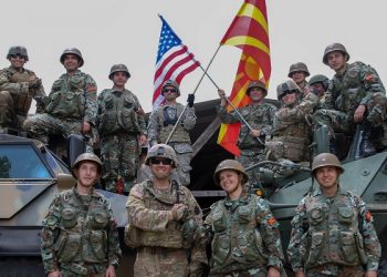 Американските војници од 56-та Ударна бригада и војниците на Република Северна Македонија, Криволак, 5 јуни 2019 / фото: U.S. Army photo by Pfc. Ashunteia’ Smith