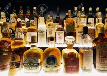 Scottish Whisky collection in Edinburgh.