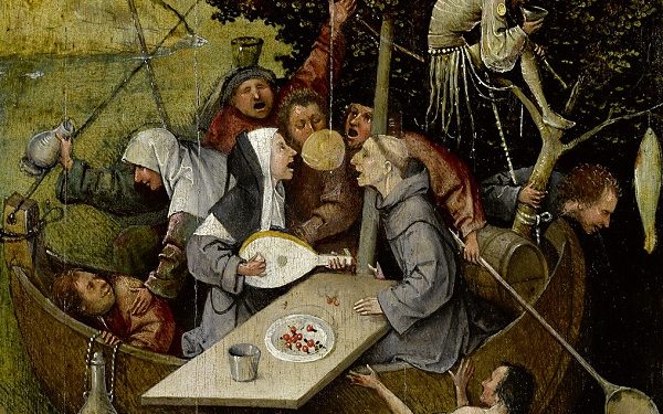 Илустрација: „Бродот на будалите“ од Хиеронимус Бош, насликана во перидот 1490-1500 г.