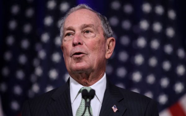 NORFOLK, VA - NOVEMBER 25: Newly announced Democratic presidential candidate, former New York Mayor Michael Bloomberg speaks during a press conference to discuss his presidential run on November 25, 2019 in Norfolk, Virginia. The 77-year old Bloomberg joins an already crowded Democratic field and is presenting himself as a moderate and pragmatic option in contrast to the current Democratic Party's increasingly leftward tilt. In recent years, Bloomberg has used some of his vast personal fortune to push for stronger gun safety laws and action on climate change. (Photo by Drew Angerer/Getty Images)