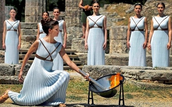 OLYMPICS-GREECE/FLAME-REHEARSAL