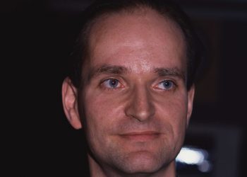 Portrait of Kraftwerk Band Member Florian Schneider   (Photo by Lynn Goldsmith/Corbis/VCG via Getty Images)