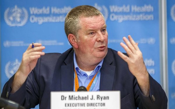 epa08281834 Michael Ryan, Executive Director of WHO's Health Emergencies programme, informs the media about the last updates regarding on the novel coronavirus COVID-19 during a new press conference, at the World Health Organization (WHO) headquarters in Geneva, Switzerland, 09 March 2020.  EPA-EFE/SALVATORE DI NOLFI