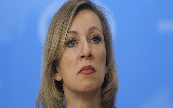 epa05723540 Russian Foreign Ministry spokesperson Maria Zakharova attends a news conference of Russian Foreign Minister Sergei Lavrov in Moscow, Russia, 17 January 2017. Lavrov gave his annual press conference where he talked about the Russian diplomacy and foreign policy in 2016.  EPA/MAXIM SHIPENKOV