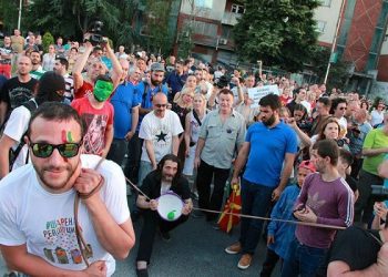 Павле Богоевски, Шарена Револуција, 2016 година (фото: ЦИВИЛ)
