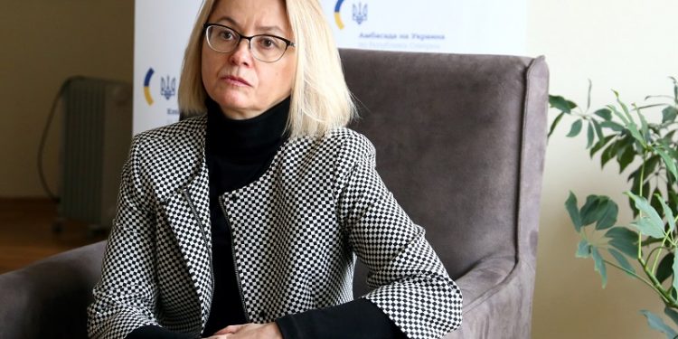 Амбасадорката на Украина во РСМ, Наталија Задорожњук (фото: А. Мехмети / ЦИВИЛ)