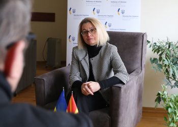 Амбасадорката на Украина во РСМ, Наталија Задорожњук (фото: А. Мехмети / ЦИВИЛ)