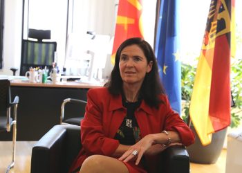 Германската амбасадорка во Северна Македонија, Анке Холштајн (фото: А. Мехмети / ЦИВИЛ)