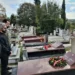 Делегација на Левица на поклонение пред гробот на Енвер Хоџа во Тирана. Фото: Фејсбук Левица