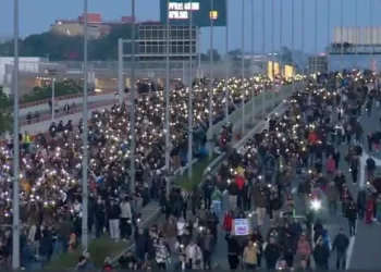 Протести во Белград. Фото: скриншот