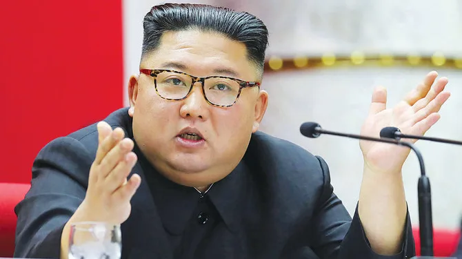 (FILES) This file picture taken during the period of December 28 to December 31, 2019 and released from North Korea's official Korean Central News Agency (KCNA) on January 1, 2020 shows North Korean leader Kim Jong Un attending a session of the 5th Plenary Meeting of the 7th Central Committee of the Workers' Party of Korea in Pyongyang. - US President Donald Trump on April 23, 2020 rejected reports that North Korean leader Kim Jong Un was ailing, criticizing his frequent nemesis CNN for running the story. (Photo by STR / KCNA VIA KNS / AFP) / South Korea OUT / REPUBLIC OF KOREA OUT
---EDITORS NOTE--- RESTRICTED TO EDITORIAL USE - MANDATORY CREDIT "AFP PHOTO/KCNA VIA KNS" - NO MARKETING NO ADVERTISING CAMPAIGNS - DISTRIBUTED AS A SERVICE TO CLIENTS / THIS PICTURE WAS MADE AVAILABLE BY A THIRD PARTY. AFP CAN NOT INDEPENDENTLY VERIFY THE AUTHENTICITY, LOCATION, DATE AND CONTENT OF THIS IMAGE --- /