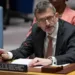 Volker Perthes, Special Representative of the Secretary-General for Sudan and Head of the United Nations Integrated Transition Assistance Mission in Sudan, briefs the Security Council meeting on the Sudan and South Sudan. The Council heard a report of the Secretary-General on the situation in the Sudan and the activities of the United Nations Integrated Transition Assistance Mission in the Sudan (UNITAMS).