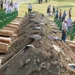 Погребување на пронајдени жртви на геноцидот во Сребреница
