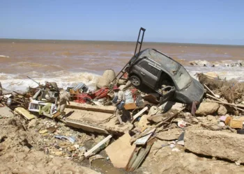 Штети од големите поплави се забележани во Дерна, Либија, 13 септември 2023 година (Photo: AP)