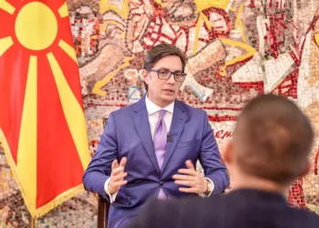 Интервју на претседателот Пендаровски за Фронтлајн и Цивил Медиа. Фото: Ангел Ангеловски