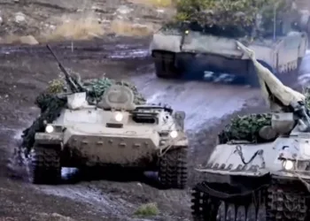 Руски тенкови во близина на украинската граница, јануари, 2022 (фото: скриншот од Јутубе каналот на Military Update)
