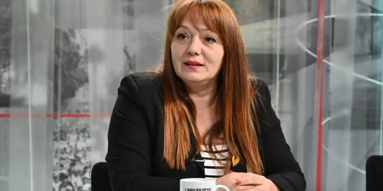 Марија Костадинова - пратеничка од СДСМ / Фото: ,,Слободен печат'' / Драган Митрески