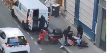 Обид за киднапирање на жена во Париз. Фото: Скриншот од видео објавено на Х