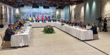 Делегации од Русија и Украина се среќаваат во Истанбул. Фото: Хеорхиј Тихиј/Портпарол на МНР на Украина