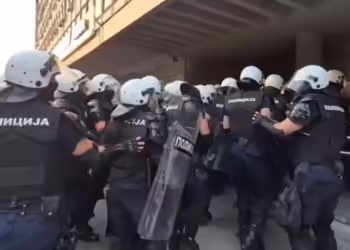 Нови Сад. Полициска акција. Фото: Скриншот, Н1